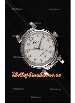 IWC Schaffhausen DA Vinci IW356601 Reloj Suizo Automático Dial Blanco Réplica a Espejo 1:1