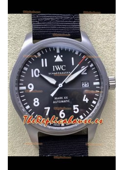 IWC Pilot's MARK XX Super Clone Titanium Reloj Réplica Suizo Dial Gris