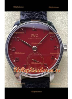 IWC Portugieser Super Clone Automatic 41 IW358315 Dial Rojo en Caja Acero