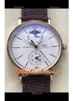 IWC IW359002 Portofino Complete Calendar Oro Rosado Reloj Réplica Suizo 