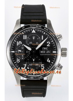 IWC Pilot's IW388305 Super Clone Cronógrafo 41 Mercedes-AMG Reloj Acero