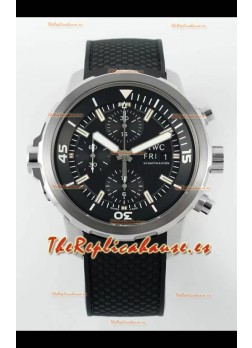 IWC Super Clone Aquatimer Cronógrafo IW376804 Réplica Suiza Dial Negro