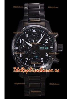 IWC Pilot's IW388306 Super Clone Cronógrafo 41 Mercedes-AMG Pertonas F1 Reloj Cerámica