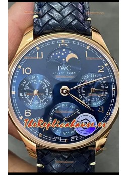 IWC Portuguese Calendario Perpetuo Reloj Suizo Oro Rosado REF. IW503312