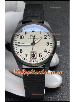 IWC Pilot's IW326905 BLACK ACES Cerámica 41MM Reloj Réplica a Espejo 1:1 Dial Blanco