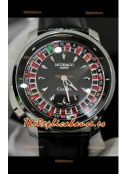 Jacob and Co Roulette Edition Reloj Réplica Caja en Acero Inoxidable