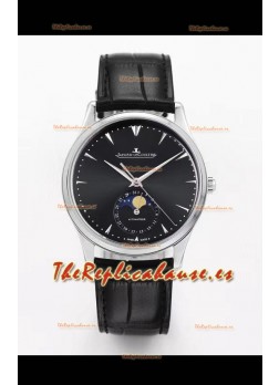 Jaeger LeCoultre Master Reloj Ultra Fino Luna Acero 904L Réplica a Espejo 1:1