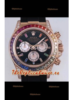 Rolex Cosmograph Daytona 116598 Oro Rosado a Espejo 1:1 Movimiento Original Cal.4130 - Reloj en Acero 904L