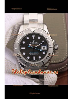 Rolex Yachtmaster Dial Azul Reloj Réplica a Espejo 1:1 37MM en Caja en Acero 904L