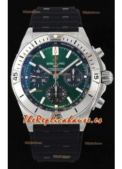 Breitling Chronomat B01 42 Edición Suiza Caja Acero 904L Dial Verde Reloj Réplica a Espejo 1:1