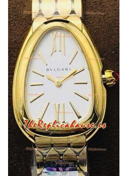 Bvlgari Edición Serpenti Seduttori Reloj Caja en Oro Amarillo - Réplica a Espejo 1:1