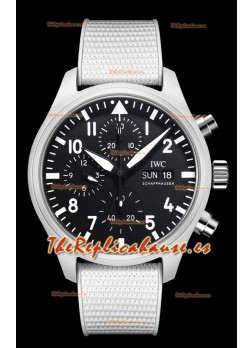 IWC Pilot's Chronograph Top Gun Cerámica IW389105 Reloj Réplica a Espejo 1:1 Dial Negro