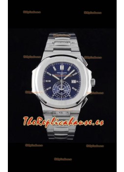 Patek Philippe Nautilus 5980/1A 904L Caja Acero en Dial Azul - Reloj Réplica 1:1
