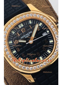 Patek Philippe Aquanaut 5067A Reloj Réplica Suiza en Oro Amarillo Dial Negro - 35MM