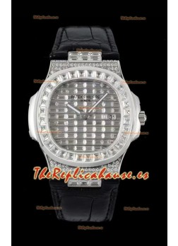 Patek Philippe Nautilus 5711/A Reloj Réplica Suizo a Espejo 1:1 Acero 904L Caja Diamantes