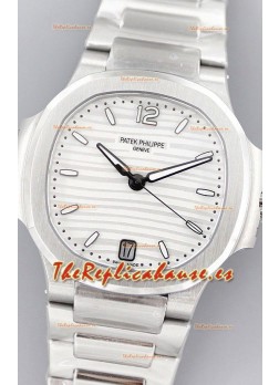 Patek Philippe Nautilus 7118/1A Dial Blanco Reloj Réplica a Espejo 1:1 Acero 904L