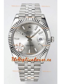 Rolex Datejust Movimiento Cal.3235 Reloj Suizo Réplica a Espejo 1:1 Acero 904L 41MM - Dial Acero