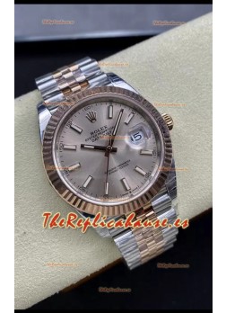 Rolex Datejust 126331 41MM ETA 3235 Reloj Réplica Suizo a Espejo 1:1 en Oro Rosado Acero 904L