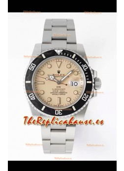 Rolex Submariner DiW Caja Acero Inoxidable Bisel Negro Reloj Edición Cerámica