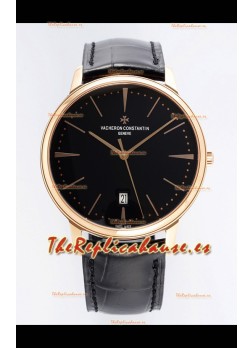 Vacheron Constantin Patrimony Oro Rosado Reloj Réplica Suizo a Espejo 1:1 40MM Acero 904L