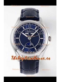 Vacheron Constantin Edición Fiftysix Reloj Acero 904L Réplica a Espejo 1:1 Dial Azul