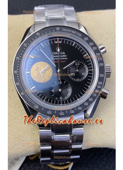 Omega Speedmaster Apollo 11 40th Anniversary Chronograph 42MM Dial Negro Reloj Réplica a Espejo 1:1