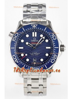 Omega Seamaster Super Clone 300M Master Chronometer Reloj Suizo Azul Acero 904L