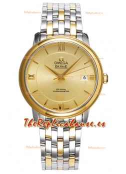 Omega De Ville Co-Axial Chronometer 36.8MM Reloj Réplica Suizo Caja en Dos Tonos