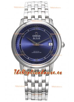 Omega De Ville Co-Axial Chronometer 36.8MM Reloj Réplica Suizo en Dial Azul Claro 