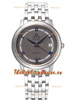 Omega De Ville Co-Axial Chronometer 36.8MM Reloj Réplica Suizo en Dial Gris Oscuro