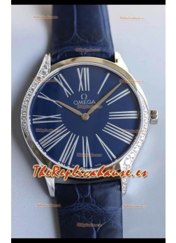 Omega De Ville Tresor Edition Cuarzo Suizo Watch 36MM Caja Acero Dial Blanco