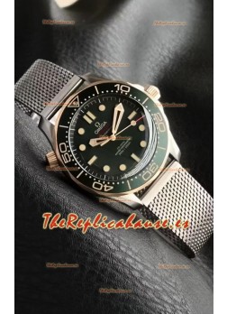 Omega Seamaster Super Clone 300M Diver de Titanio con Dial Verde de Dos Tonos