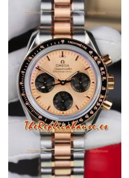 Omega Speedmaster Professional Moonwatch Dos Tonos Oro Sedna Reloj Réplica Suizo