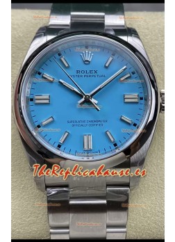 Rolex Oyster Perpetual REF# 126000 36MM Movimiento Suizo Dial Tiffany Azul Acero 904L Reloj Réplica Espejo 1:1