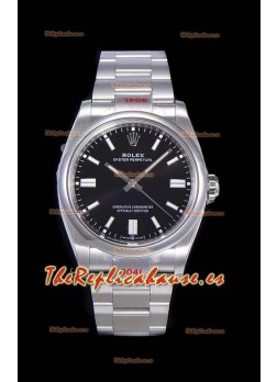 Rolex Oyster Perpetual REF#124300 41MM Movimiento Cal.3230 Réplica Suizo Dial en Negro Acero 904L Reloj Réplica a Espejo 1:1