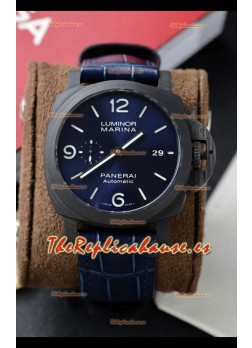 Panerai Super Clone Luminor PAM1664 Automatic Dial Azul 42MM Carbotech Réplica Suiza
