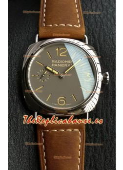 Panerai Super Clone Radiomir PAM1385 Reloj Réplica Suizo- 45MM Dial Gris 