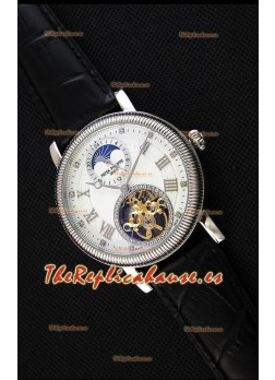 Patek Philippe Japanese MoonPhase Tourbillon Reloj Réplica Dial Blanco