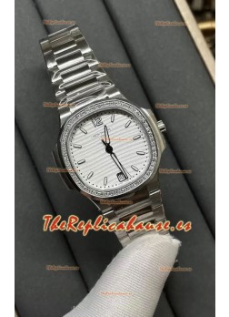Patek Philippe Nautilus 7118/1A Dial Blanco Reloj Réplica Suizo a Espejo 1:1 Acero 904L