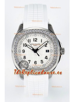 Patek Philippe Aquanaut 5267 Dial Blanco Reloj Réplica con Movimiento de Cuarzo Suizo