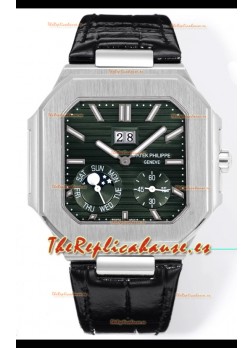 Patek Philippe Cubitus 5822 Caja Acero 904L Dial Verde Reloj Réplica Suizo