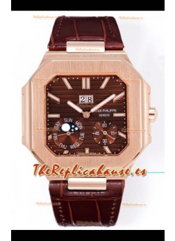 Patek Philippe Cubitus 5822 Caja Oro Rosado Dial Marrón Reloj Réplica Suizo