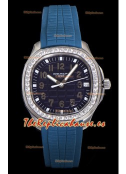 Patek Philippe Super Clone Aquanaut Reloj Acero Inoxidable Dial Azul 38.5MM