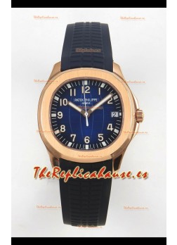 Patek Philippe Super Clone Aquanaut 5167 SC324 Movement 904L Rose Dial Dorado Azul Watch  