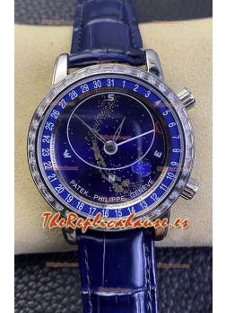 Patek Philippe 6104G Grand Compilations Reloj Réplica Suizo a Cuerda Manual - Bisel Diamantes