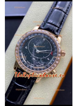 Patek Philippe 6104R Grand Compilations Reloj Réplica Suizo a Cuerda Manual - Bisel Diamantes
