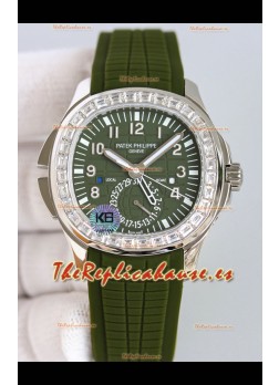 Patek Philippe Super Clone Aquanaut 5164A Reloj Réplica Suiza Espejo 1:1 Dial Verde 