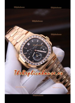 Patek Philippe Nautilus 5712R 1:1 Quality Reloj Réplica Suizo en Dial Negro