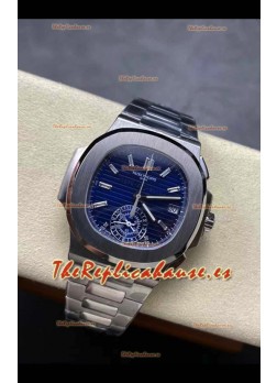 Patek Philippe Nautilus 5980/1A 40th Anniversary Chronograph Caja Acero en Dial Morado - Réplica Espejo 1:1