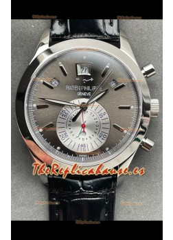 Patek Philippe Super Clone 5960P Calendario Anual Chronograph Dial Acero Reloj Réplica Suizo Espejo 1:1